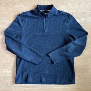 Southern Tide Men's Navy Blue Long Sleeve Outbound 1/4 Zip Pullover